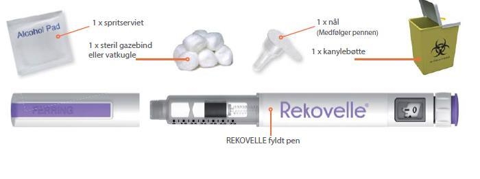 REKOVELLE Ferring Pharmaceuticals A/S injektionsvæske, opløsning i fyldt pen 12 mikrogram