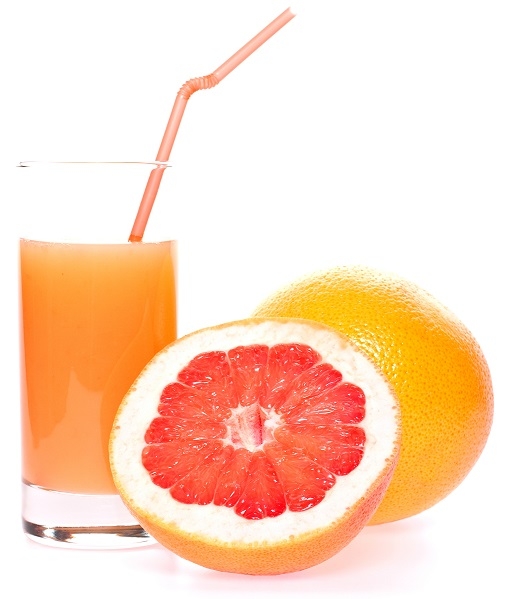 Grapefrugt og juice