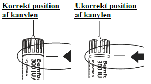 Bemfola Orifarm A/S injektionsvæske, opløsning i fyldt pen 150 IE/0,25 ml, 225 IE/0,375 ml, 300 IE/0,50 ml og 450 IE/0,75 ml