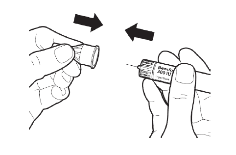 Bemfola Gedeon Richter Plc. injektionsvæske, opløsning i fyldt pen 75 IE/0,125 ml, 150 IE/0,25 ml, 225 IE/0,375 ml, 300 IE/0,50 ml og 450 IE/0,75 ml