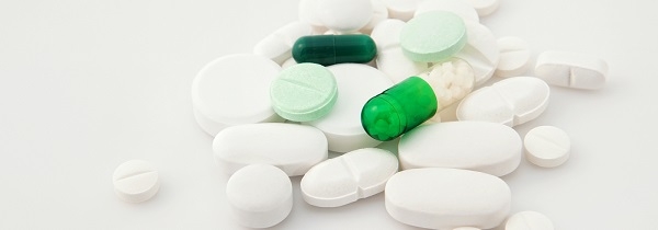 Tabletter grøn bunke