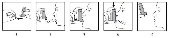 Trimbow Orifarm A/S inhalationsspray, opløsning 172 + 5 + 9 mikrogram