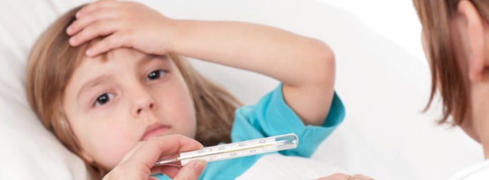 Barn med feber