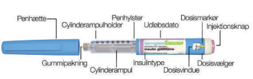 Semglee injektionsvæske, opløsning i fyldt pen 100 enheder/ml 2care4 ApS